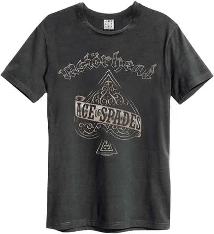 MOTORHEAD ACE OF SPADES AMPLIFIED XX LARGE VINTAGE CHARCOAL T SHI
