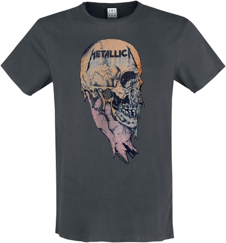 METALLICA SAD BUT TRUE AMPLIFIED SMALL VINTAGE CHARCOAL T SHIRT
