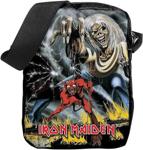 IRON MAIDEN CROSSBODY BAG - NUMBER OF THE BEAST (ROCKSAX)