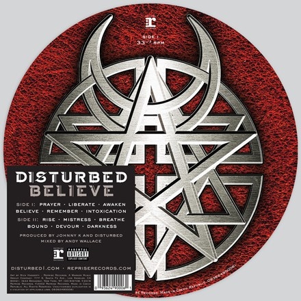 Đĩa LP Disturbed – Believe (Picture Disc)