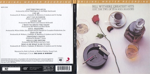 vinyl BILL WITHERS - Bill Withers Greatest Hits (Numbered MFSL)