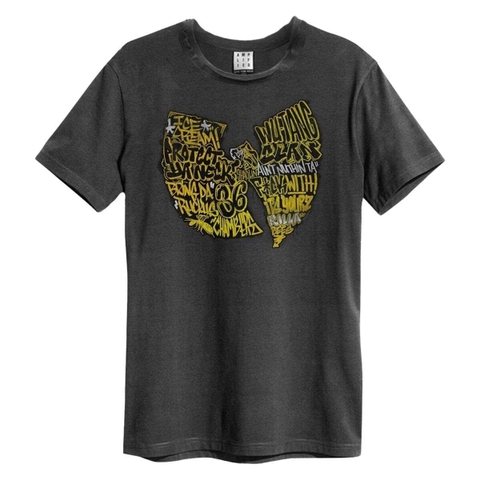 WU TANG CLAN - GRAFFITI LOGO AMPLIFIED X LARGE VINTAGE CHARCOAL T