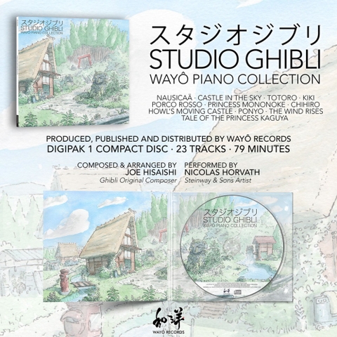 JOE HISAISHI - STUDIO GHIBLI - WAYO PIANO COLLECTIONS (PERFORMED BY NICOLAS HORV