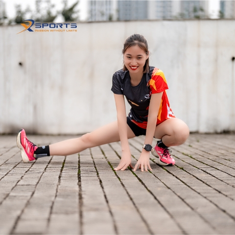 COMBO XFASTER 6:  ÁO ĐEN + QUẦN ĐEN ( TẶNG KÈM ĐAI CHẠY BỘ ) NEW