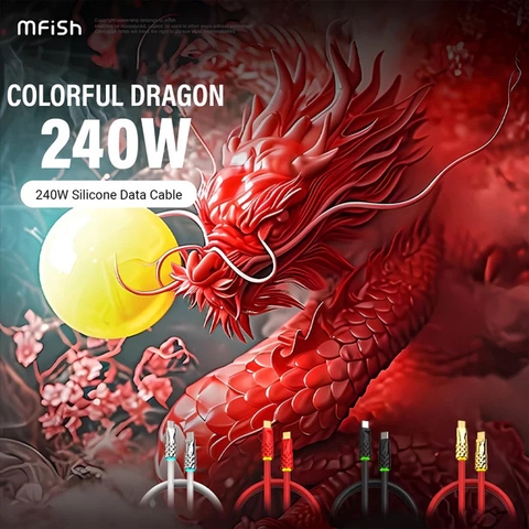[Instock] CÁP MFISH 240W C-C DÀI 1,5M, FULLBOX KÈM HỘP