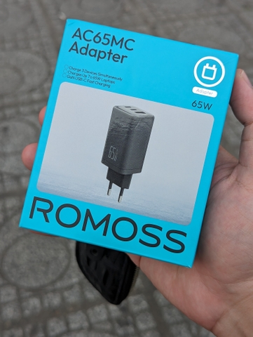 [Instock] CỦ SẠC ROMOSS 65W 2C+ 1A (Kho đối tác)