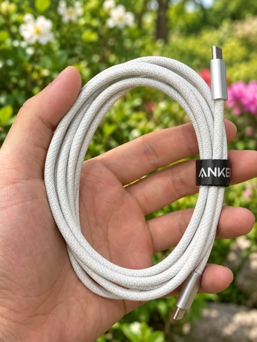 [Instock] CÁP DÙ ANKER C-C 240W, DÀI 1,8M, HÀNG TRẦN (Kho đối tác)