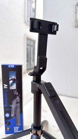 [ Order ] GẬY TRIPOD AI C12 (Kéo dài 180cm, bằng nhôm)