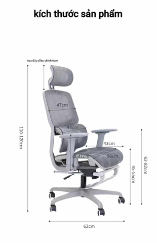 Ghế công thái học ZTRA SG009