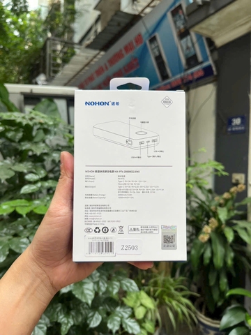 [Instock] PIN DỰ PHÒNG NOHON 20.000MAH-22.5W (Kho đối tác)