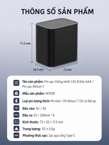 [Order] Hộp sạc pin AAA/AA
