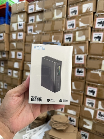 [Instock] PIN DỰ PHÒNG EOFE 10.000mah, 22,5w, lõi pin sắt 21700 (Kho đối tác)