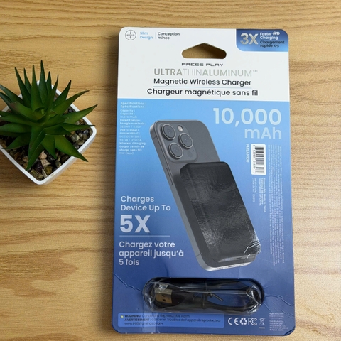 [Instock] Pin dự phòng Press Play 10.000mah, vỏ full nhôm, có Magsafe (Kho đối tác)