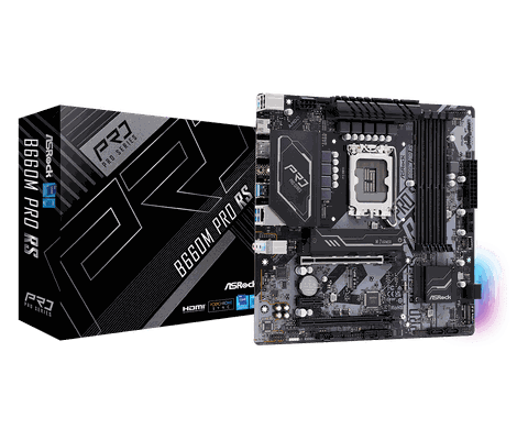 MAINBOARD ASROCK B660M PRO RS (INTEL B660, SOCKET 1700, M-ATX, 4 KHE RAM DDR4)