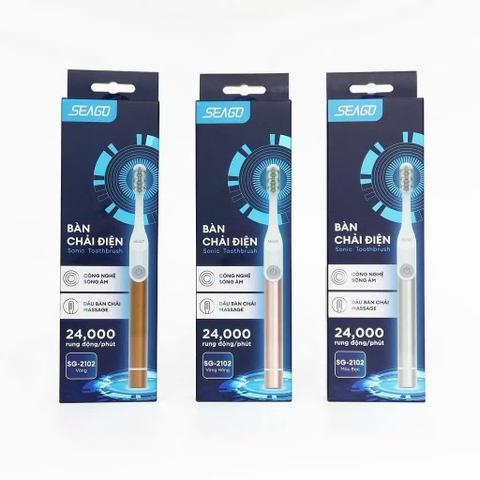 [Instock] BÀN CHẢI ĐIỆN SEAGO, CÔNG NGHỆ SÓNG ÂM -NGẪU NHIÊN MÀU (Kho đối tác)
