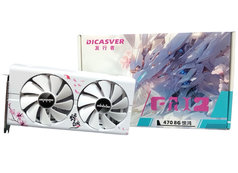 VGA DICASVER RX 470 8GB WHITE
