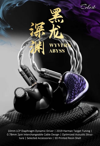 [Order] Tai nghe IEM Celest Wyverm Black - Đã đóng ngày 31/07/2025