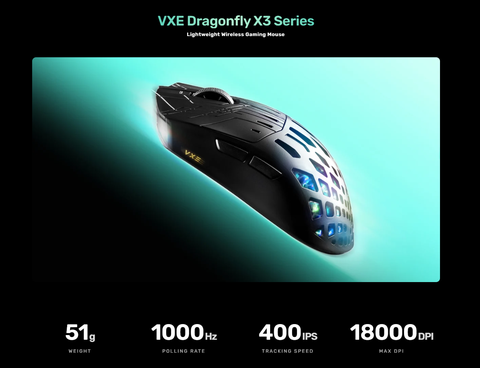 [Order] Chuột gaming VXE X3 Turbo
