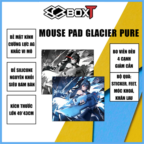 [Instock] Pad chuột kính cường lực BOXT Glacier Pure
