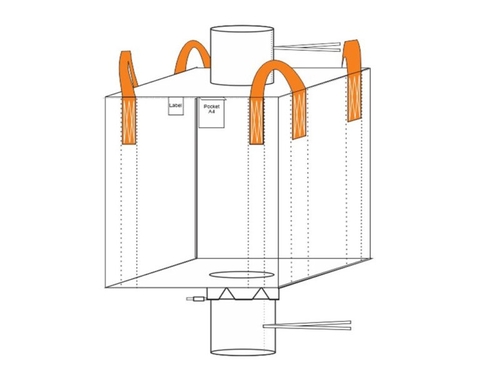 Bao Jumbo Miệng hẹp Đáy Xả