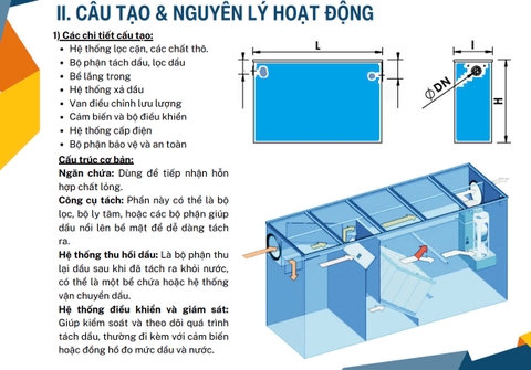 Thiết bị tách dầu _ Tách lọc dầu cho nước thải nhiễm dầu Catalogue 2024