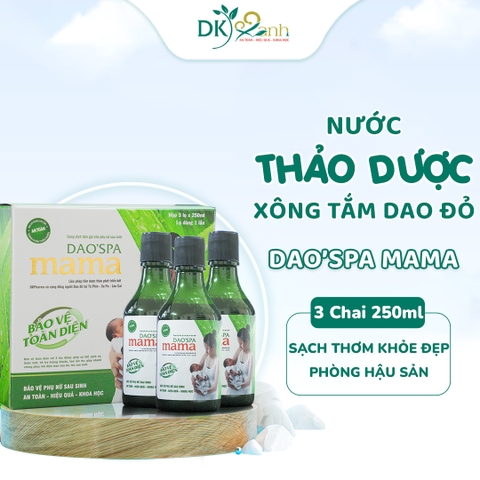 NƯỚC TẮM BÀ ĐẺ DAO'SPA MAMA - HỘP 3 CHAI