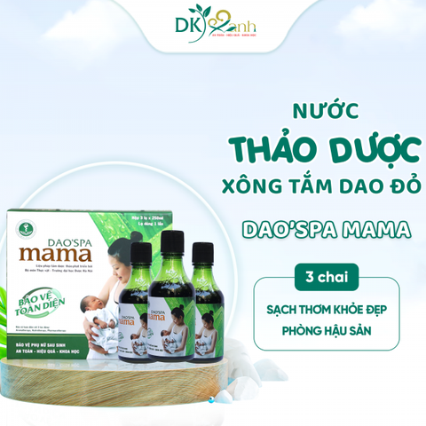 NƯỚC TẮM BÀ ĐẺ DAO'SPA MAMA - HỘP 3 CHAI