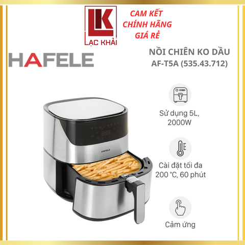 Nồi chiên không dầu Hafele AF-T5A (535.43.712) 5 lít