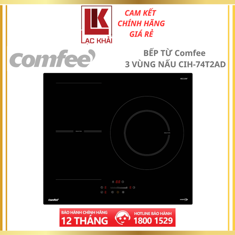 Bếp từ 3 vùng nấu Comfee CIH-74T2AD