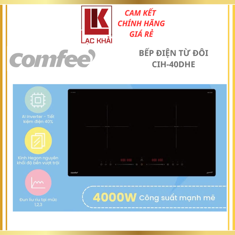 Bếp điện từ đôi Comfee CIH-40DHE