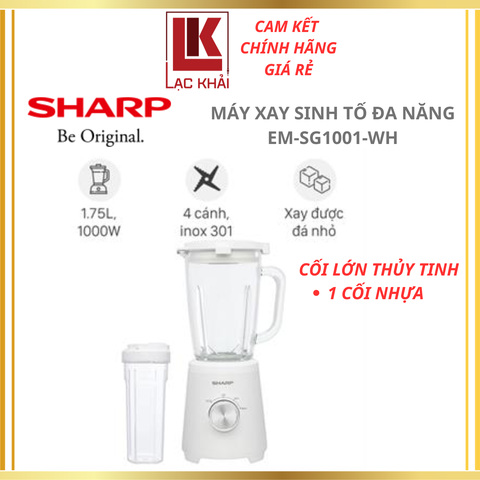 Máy xay sinh tố đa năng Sharp EM-SG1001-WH