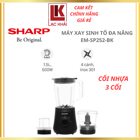 Máy xay sinh tố đa năng Sharp EM-SP252-BK