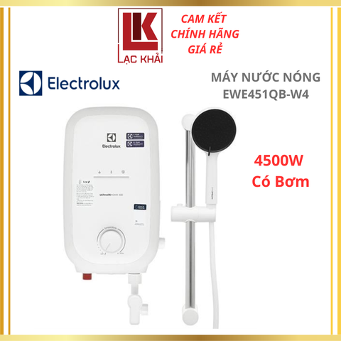 Máy nước nóng trực tiếp có bơm 4500W Electrolux EWE451QB-W4