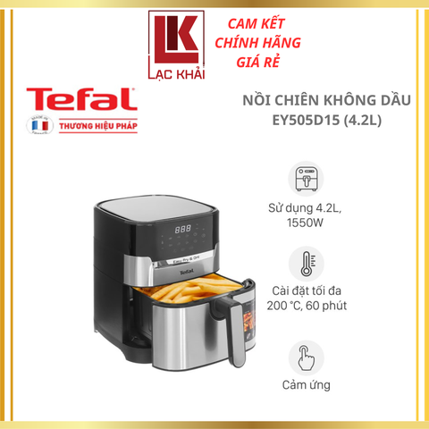Nồi chiên không dầu 4.2L Tefal EY505D15