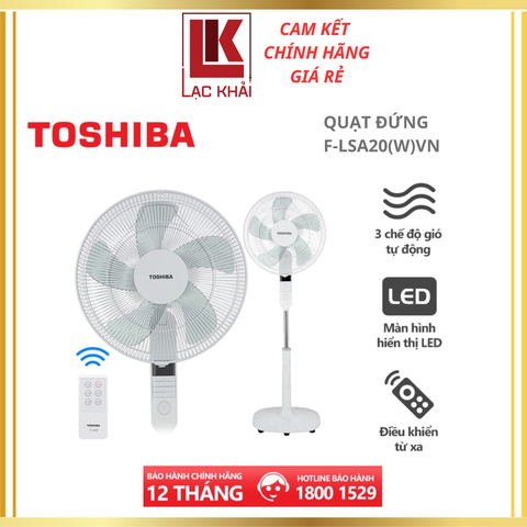 Quạt đứng Toshiba F-LSA20(W)VN (Trắng)
