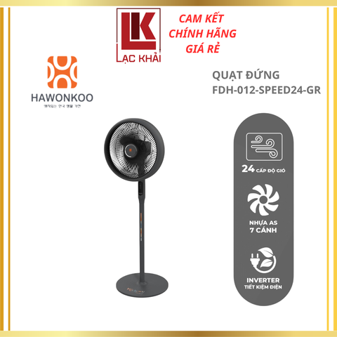 Quạt đứng Hawonkoo FDH-012 - SPEED 24 - GR