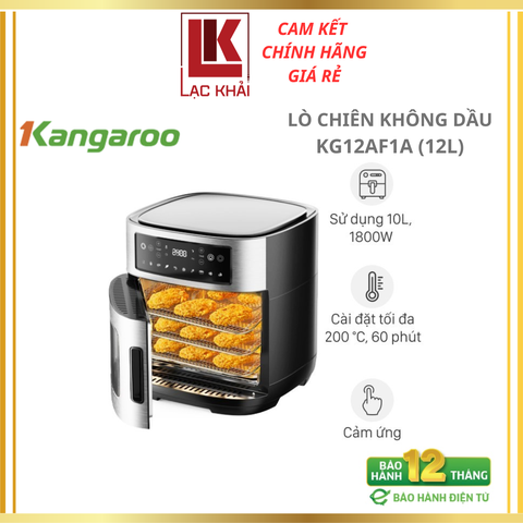 Lò chiên không dầu điện tử 12L Kangaroo KG12AF1A