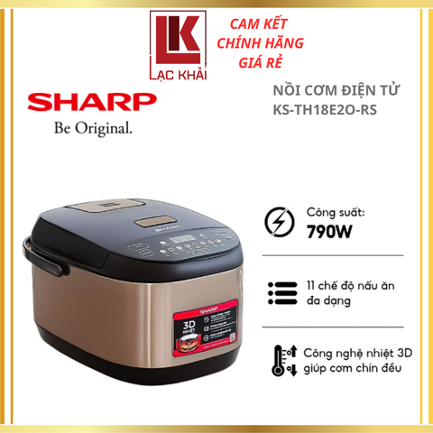 Nồi cơm điện tử Sharp KS-TH18E2ORS