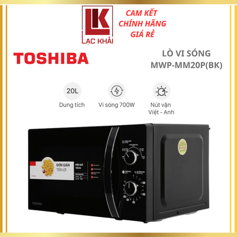 Lò vi sóng 20L Toshiba MWP-MM20P(BK)