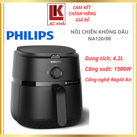 Nồi chiên không dầu Philips NA120/00 4.2L