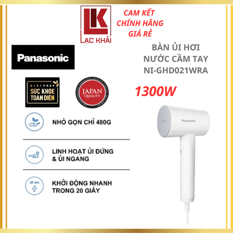 Bàn ủi hơi nước cầm tay Panasonic NI-GHD021WRA