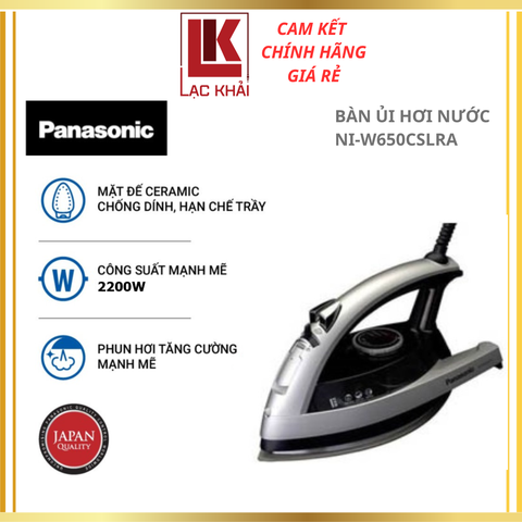Bàn ủi hơi nước Panasonic NI-W650CSLRA