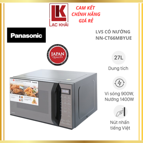 Lò vi sóng có nướng Panasonic 27L NN-CT66MBYUE