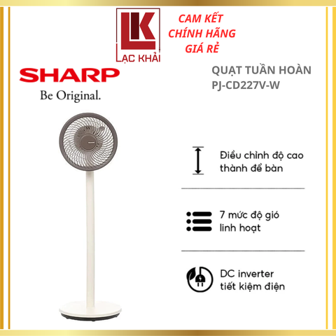 Quạt tuần hoàn Sharp PJ-CD227V-W