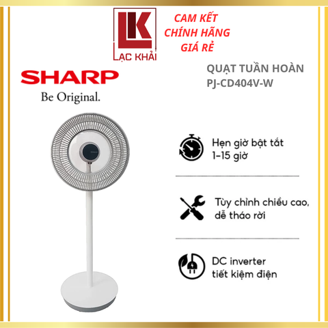 Quạt tuần hoàn Sharp PJ-CD404V-W
