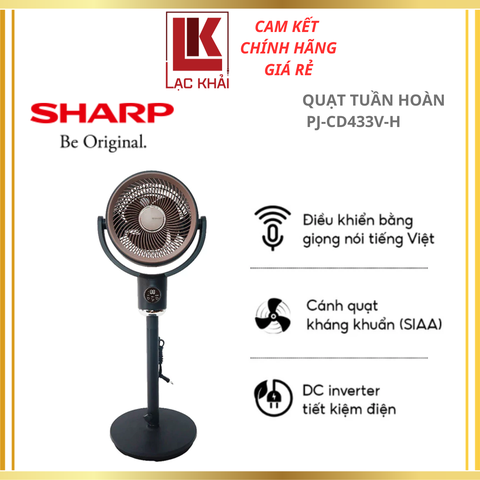 Quạt tuần hoàn Sharp PJ-CD433V-H