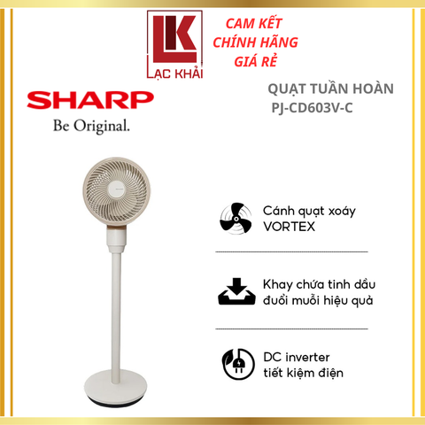 Quạt tuần hoàn Sharp PJ-CD603V-C