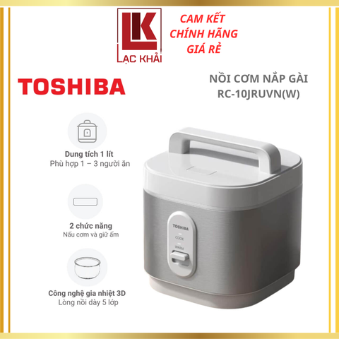 Nồi cơm nắp gài Toshiba OBENTO  1L / 1.8L RC-10JRUVN(W) / RC-18JRUVN(W)