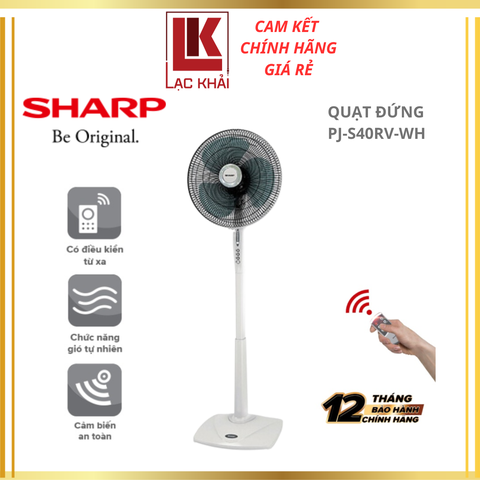 Quạt đứng Sharp PJ-S40RV-WH 50W