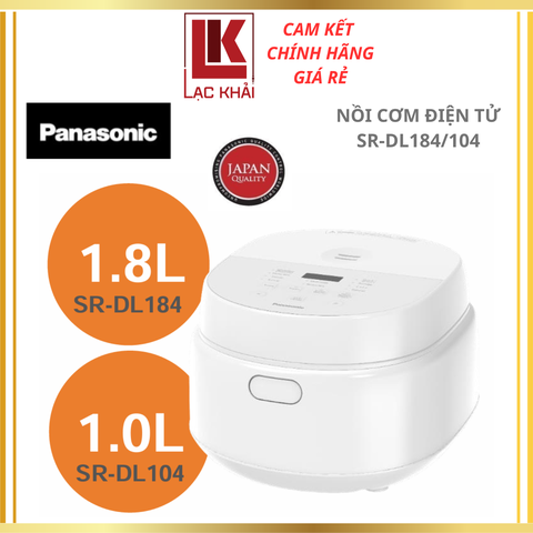 Nồi cơm điện tử 1L / 1.8L Panasonic SR-DL184/104 - Hàng chính hãng